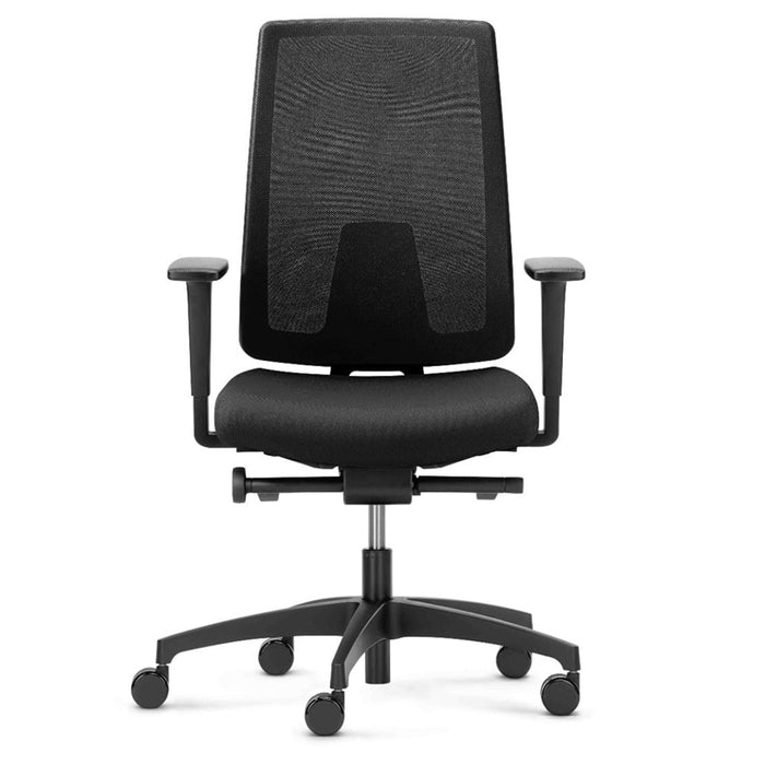 Bureaustoel Dauphin Indeed Mesh Zwart