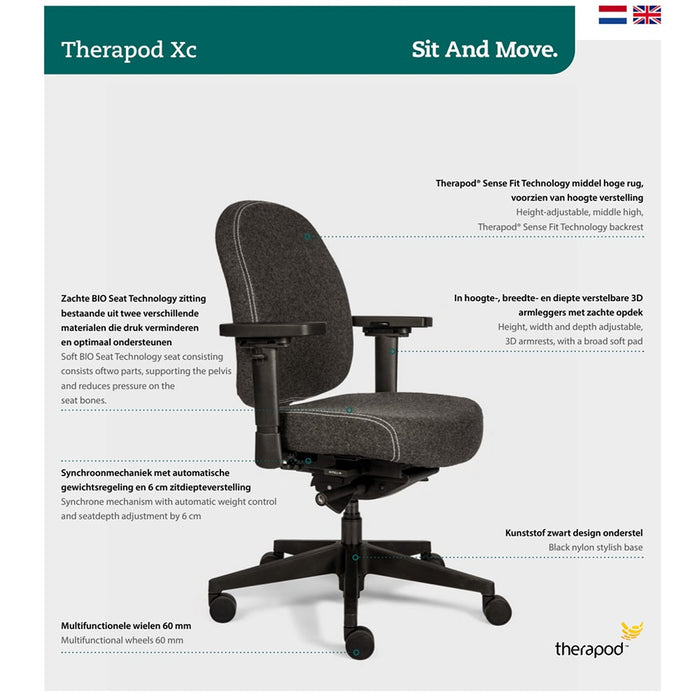 Bureaustoel Therapod XC