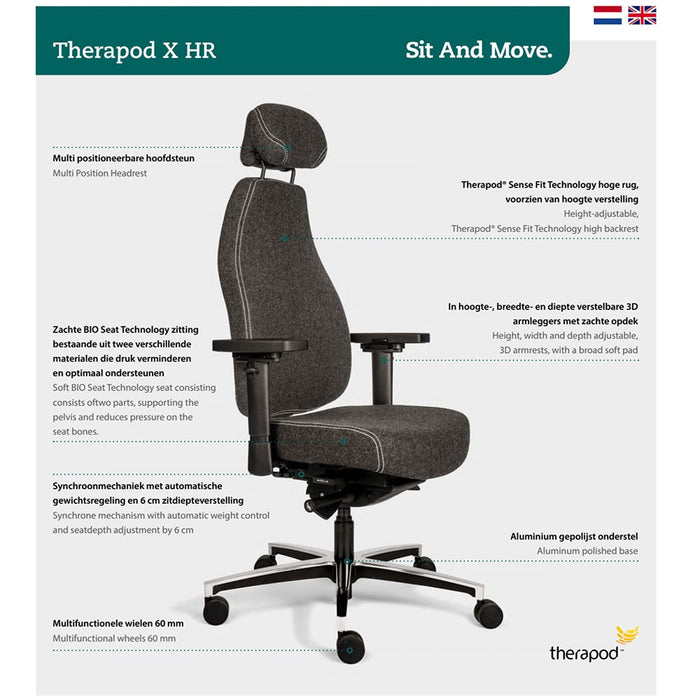 Bureaustoel Therapod X HR