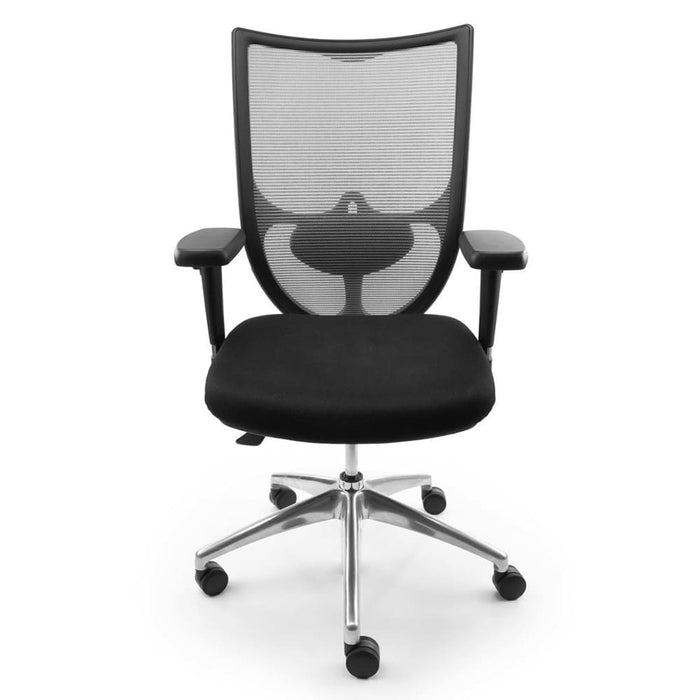 FlexForm NPR Elite – Ergonomische NPR Bureaustoel met Netweave Rug | Refurbished Grijs