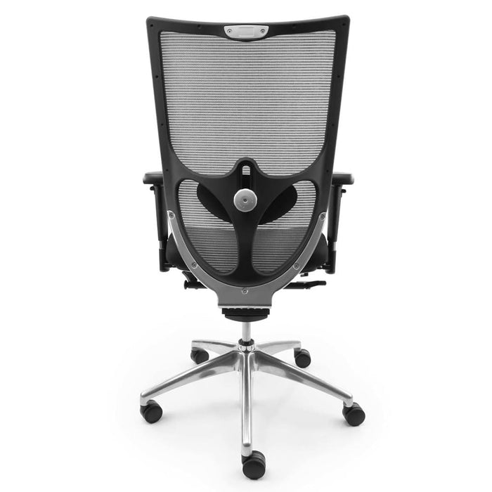 FlexForm NPR Elite – Ergonomische NPR Bureaustoel met Netweave Rug | Refurbished Grijs