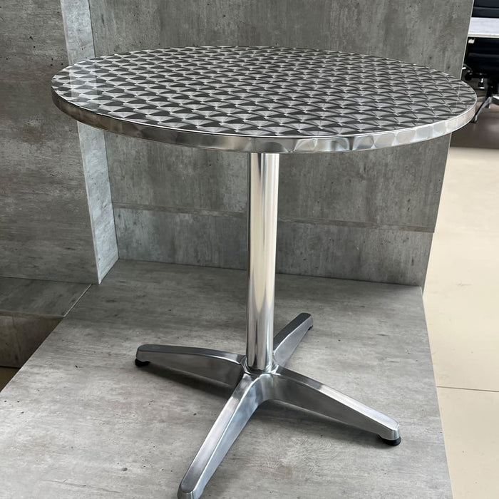 Inox Aluminium Bistro-/Bijzettafels – 60 & 70 cm – Onderhoudsvriendelijk & Tijdloos