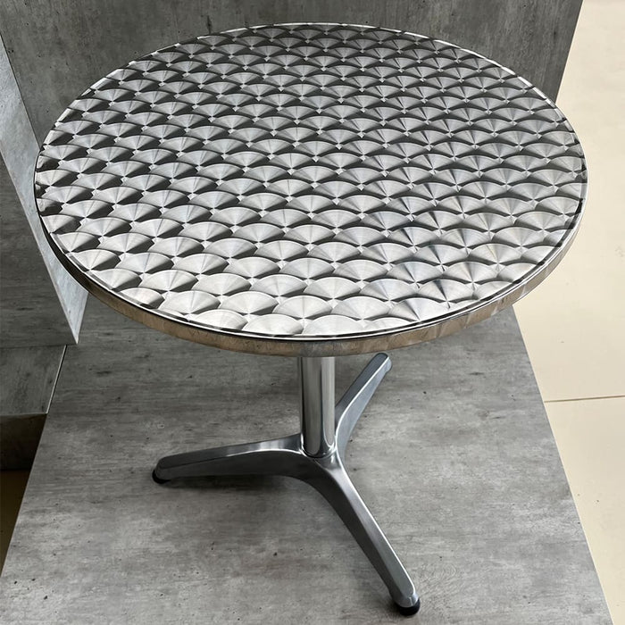 Inox Aluminium Bistro-/Bijzettafels – 60 & 70 cm – Onderhoudsvriendelijk & Tijdloos