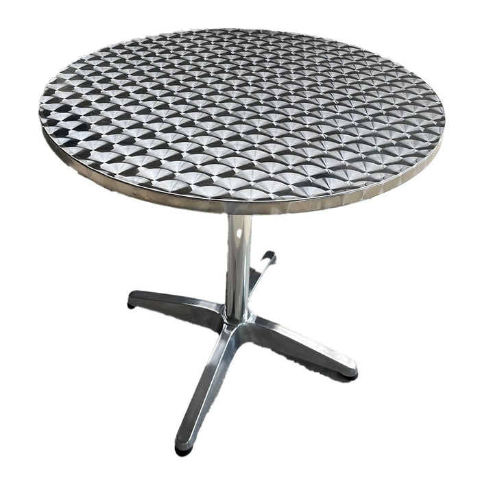 Inox Aluminium Bistro-/Bijzettafels – 60 & 70 cm – Onderhoudsvriendelijk & Tijdloos