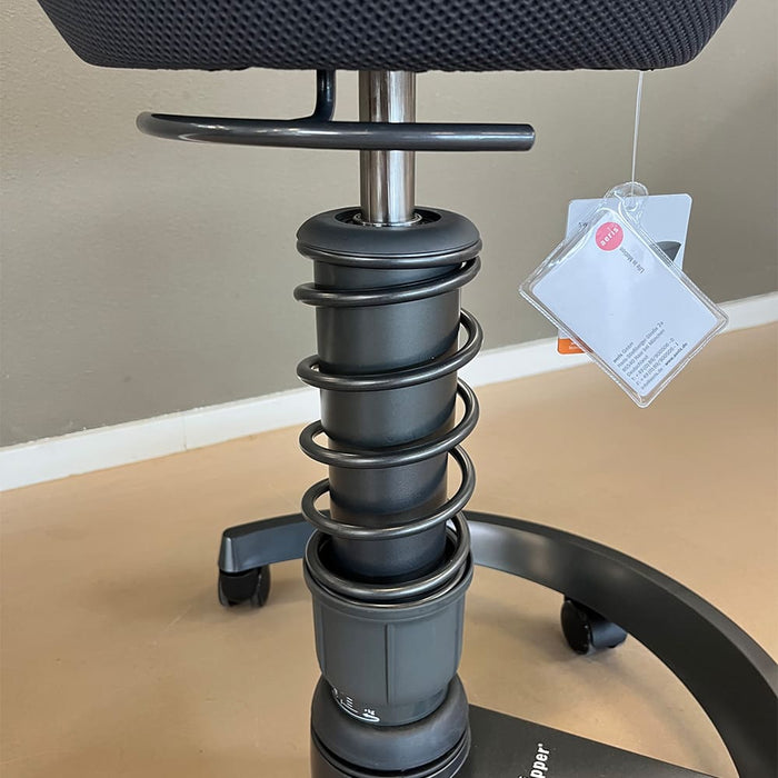 Swopper Ergonomische Bureaustoel Kruk – Antraciet Zitting / Antraciet Onderstel