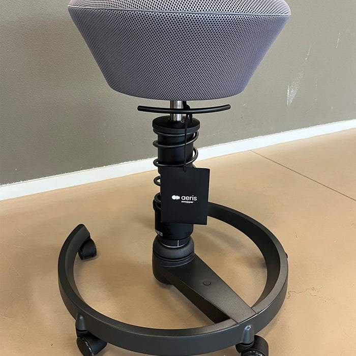 Swopper Ergonomische Kruk – Grijs Zitting / Antraciet Onderstel