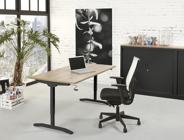 Bureau Verstelbaar dmv Slinger 160 x 80 cm freeshipping - Tom Kantoor & Projectinrichting