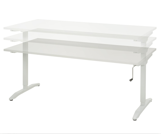 Bureau Verstelbaar dmv Slinger 180 x 80 cm freeshipping - Tom Kantoor & Projectinrichting