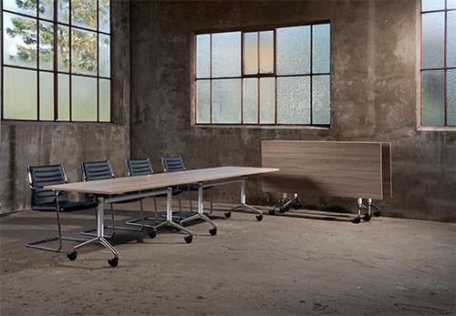 Verrijdbare klaptafel Turn&Go freeshipping - Tom Kantoor & Projectinrichting
