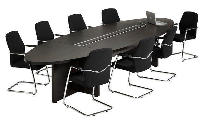 Manage-It ovale tafel 420x138cm freeshipping - Tom Kantoor & Projectinrichting
