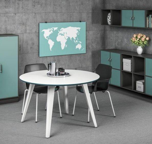 Spider Table Rond (92,3 cm hoog) freeshipping - Tom Kantoor & Projectinrichting