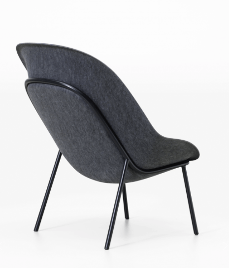 De Vorm Nook PET Felt Lounge Chair freeshipping - Tom Kantoor & Projectinrichting