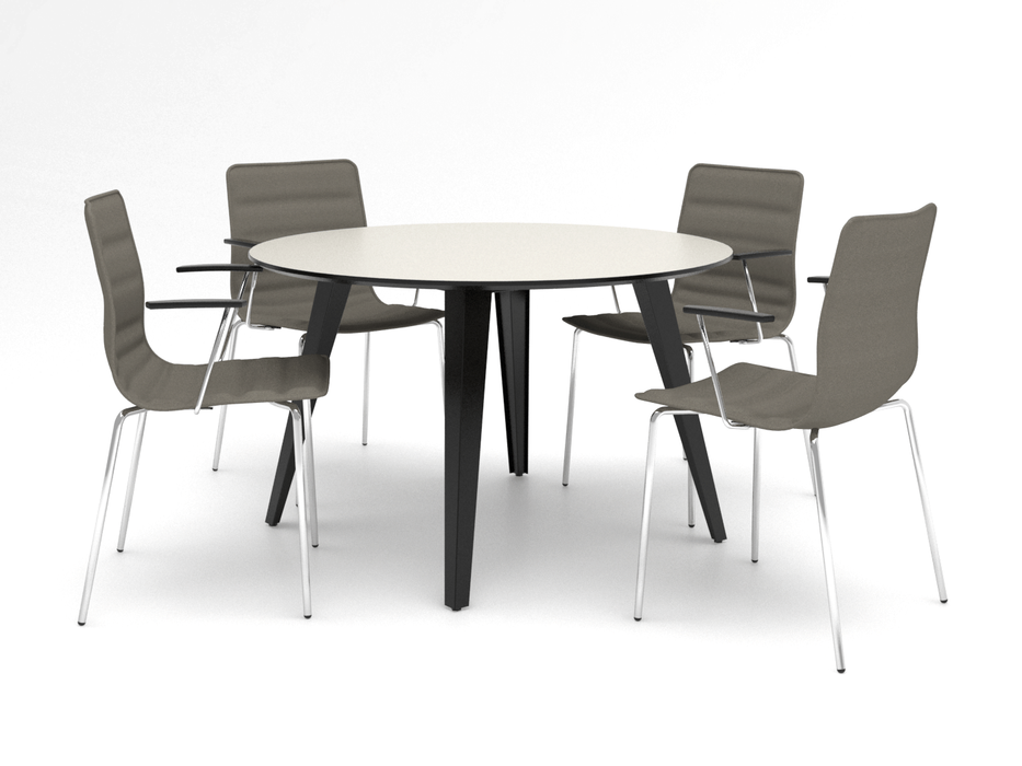 Spider Table Rond (74,3 cm hoog) freeshipping - Tom Kantoor & Projectinrichting
