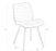 Velvet kantinestoel Toby freeshipping - Tom Kantoor & Projectinrichting