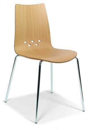 4-poots Woody kantinestoel.
